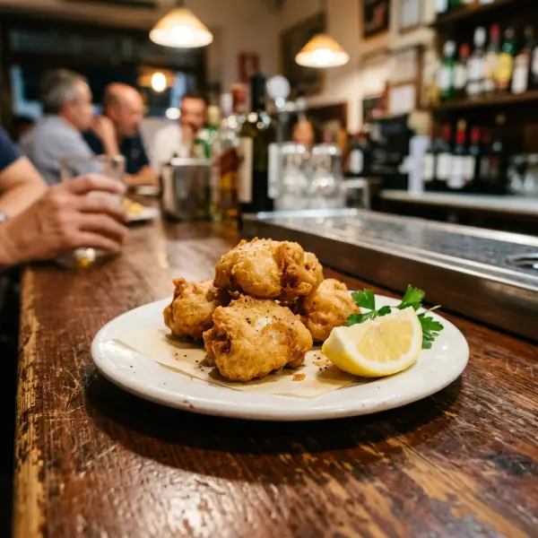 Pavías de bacalao con limón
